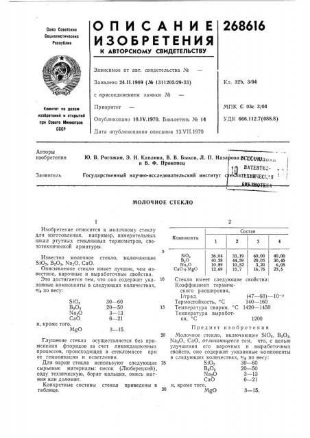 Щ патентко- , ., i еуатехничес^.'.я ' ' !khkf{|jjqj?»^r. (патент 268616)