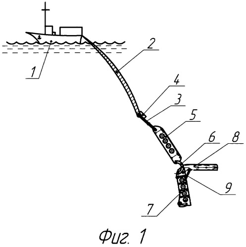 Буксируемая линия (патент 2361773)