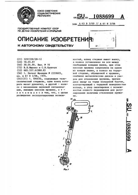 Трость (патент 1088699)