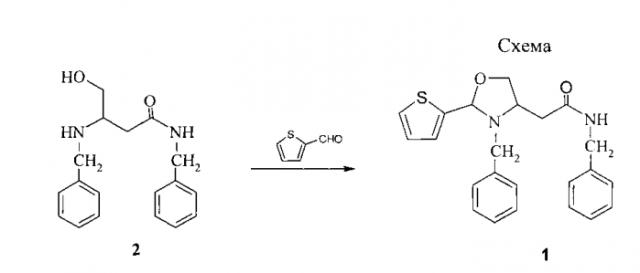 N-бензил-2-(3-бензил-2-тиофен-2-ил-1,3-оксазолидин-4-ил)ацетамид, активирующий прорастание семян озимой пшеницы (патент 2558139)