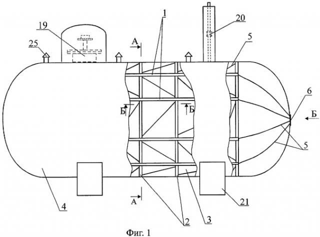 Разборная защитная конструкция и способ хранения резервуаров с огнеопасными веществами (патент 2295369)