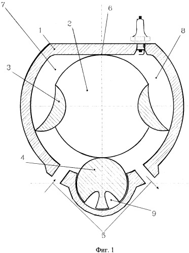 Роторно-лопастной двигатель внутреннего сгорания (патент 2294444)