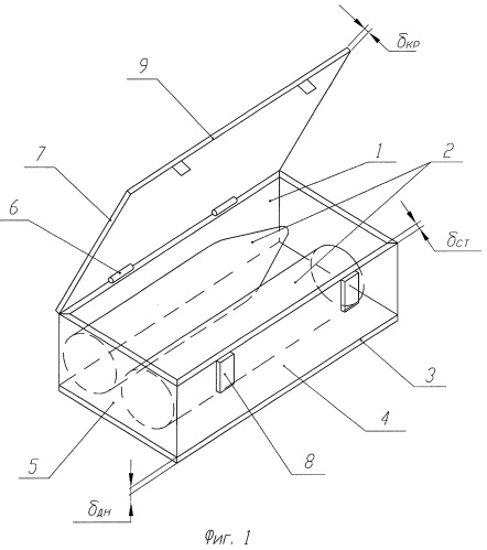 Ящик для боеприпасов (патент 2285228)