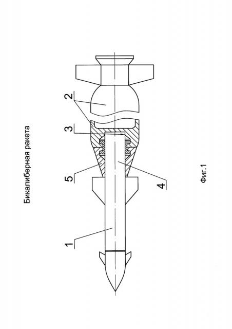 Бикалиберная ракета (патент 2657300)
