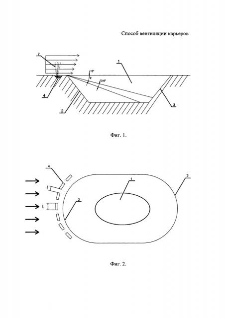 Способ вентиляции карьеров (патент 2651670)