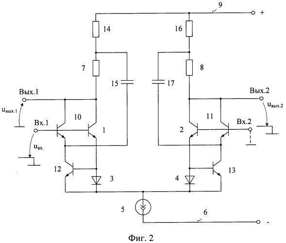 Дифференциальный усилитель (патент 2421881)