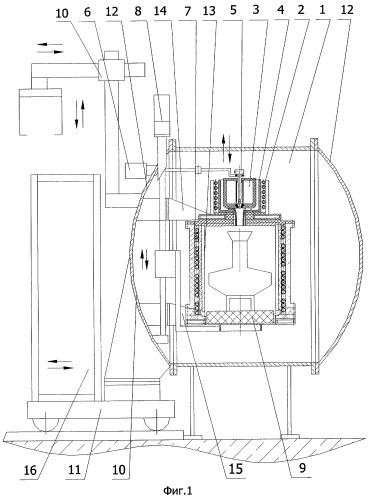 Устройство для литья в вакууме (варианты) (патент 2305023)