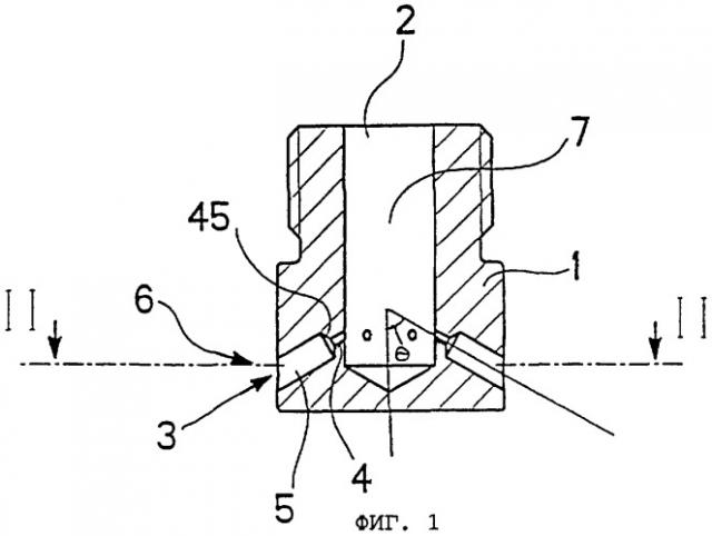 Распылительная головка с соплами, выполненными сверлением (патент 2248826)