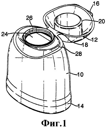 Упаковка с уплотнительной крышкой и способ заполнения упаковки (патент 2391273)