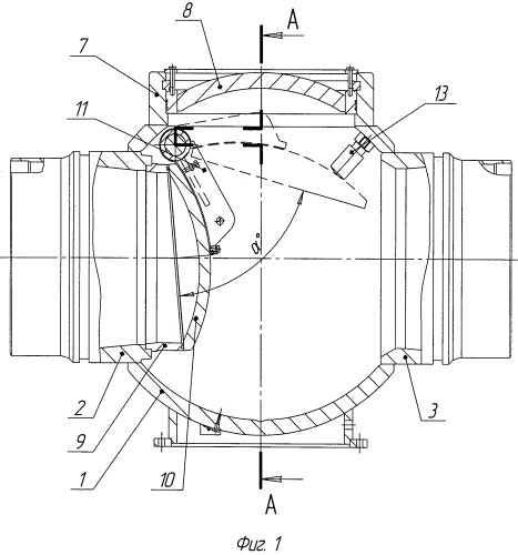 Обратный поворотный затвор (варианты) (патент 2514452)