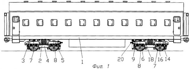 Вагон пассажирский железнодорожного транспорта (варианты) (патент 2301754)