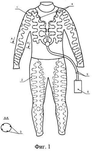 Электрообогревательная водолазная одежда (патент 2558409)