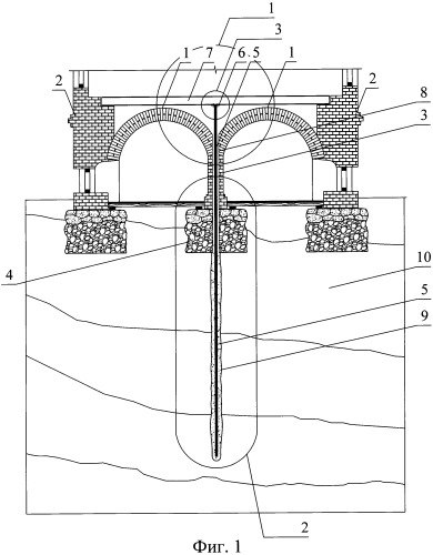 Устройство для разгрузки каменных конструкций здания и способ его монтажа (патент 2465422)