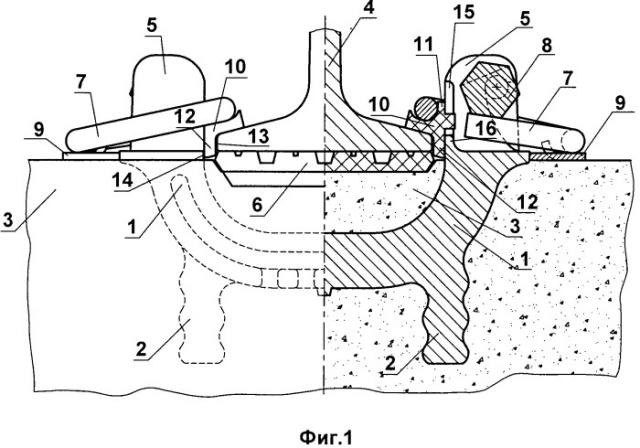Анкерное рельсовое скрепление и анкер рельсового скрепления (патент 2364673)