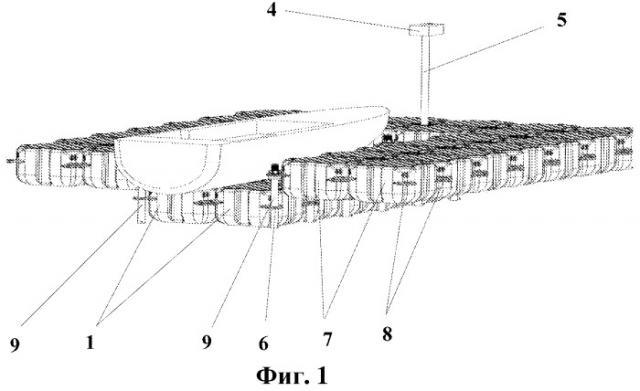 Плавучая парковочная платформа (патент 2529124)
