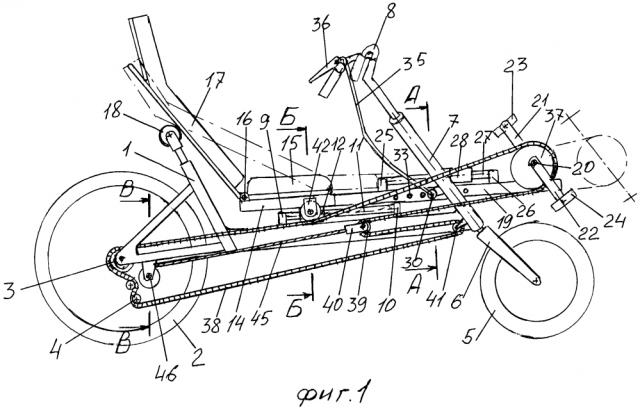 Велосипед рикамбент с изменяемой посадкой (патент 2622315)