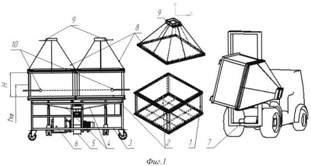 Способ контейнерной сушки зерна с перемешиванием и устройство для его осуществления (патент 2558663)
