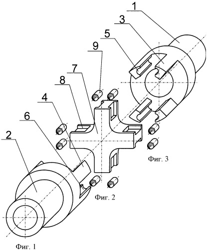 Крестовая муфта (патент 2477397)