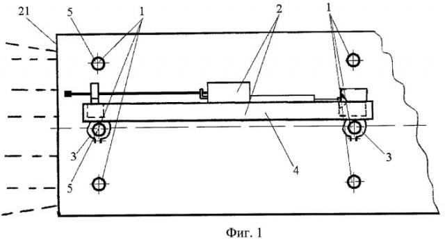 Сборно-разборное устройство для обуривания забоев при проходке горизонтальных горных выработок (патент 2453673)