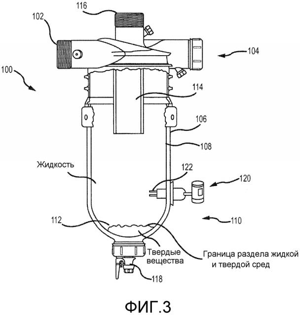 Определение границы раздела жидкость/твердое тело в песочном сепараторе (патент 2610929)