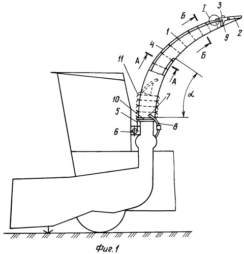 Силосопровод кормоизмельчительной машины конструкции буркова л.н. (патент 2253214)