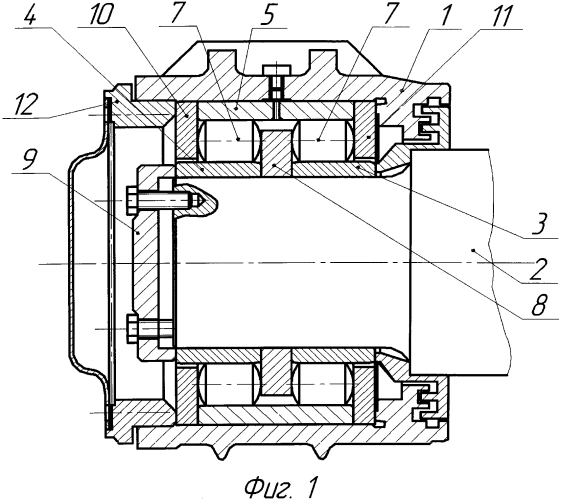 Букса с цилиндрическим роликоподшипником (патент 2564797)