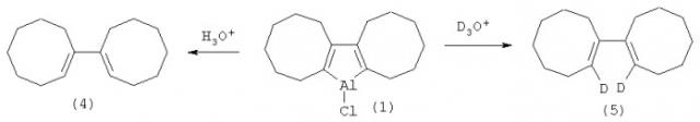 Способ получения 7-хлор-1,2,3,4,5,6,8,9,10,11,12,13-додекагидродициклоокта-[b, d]-алюминациклопентадиена (патент 2342394)