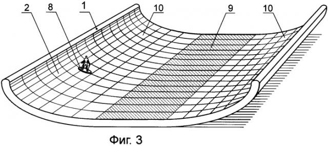 Площадка для платформ на воздушной подушке (патент 2397087)
