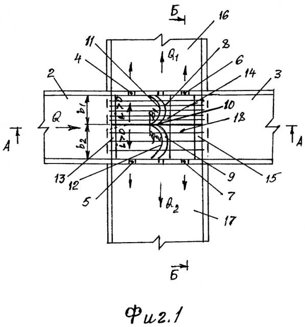 Двухсторонний вододелитель для каналов с бурным течением (патент 2659397)