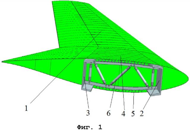 Ферменная нервюра крыла с композиционными стойками (патент 2661661)
