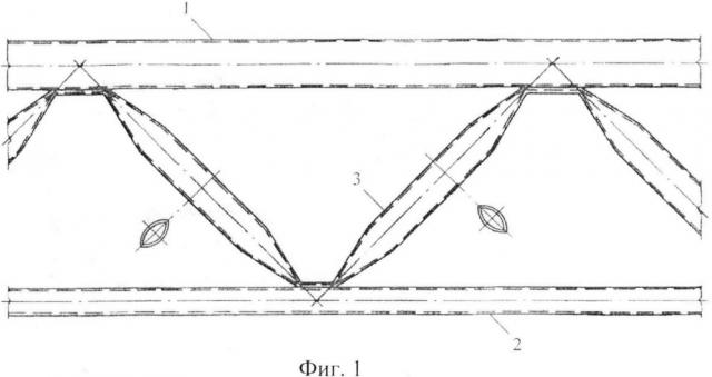 Несущая конструкция с решеткой из чечевидных труб (патент 2618771)