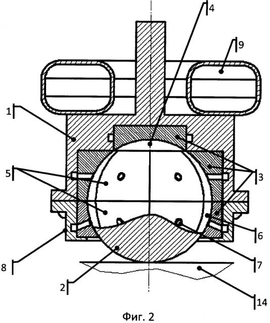 Бесконтактная шаровая колесная опора (патент 2593222)