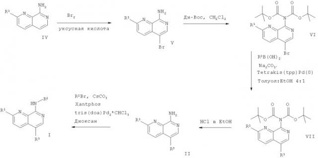 Производные нафтиридина (патент 2418799)