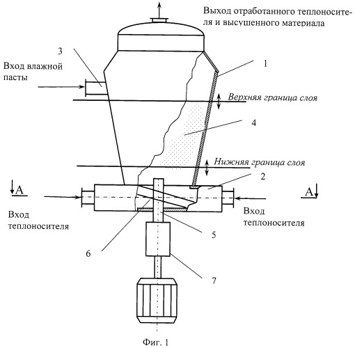 Установка для сушки пастообразных материалов на инертных телах (патент 2455597)