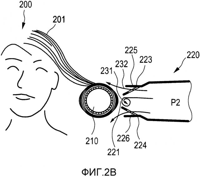 Фен для сушки волос с выпускным приспособлением для воздуха (патент 2623958)