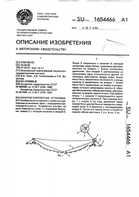 Канатно-скреперная установка (патент 1654466)