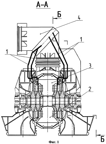 Встроенная система охлаждения цилиндров низкого давления теплофикационных паровых турбин (патент 2397332)