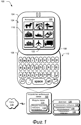 Пользовательский интерфейс устройства мобильной связи (патент 2557453)