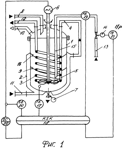 Устройство автоматического управления реактором полунепрерывного действия (патент 2294556)