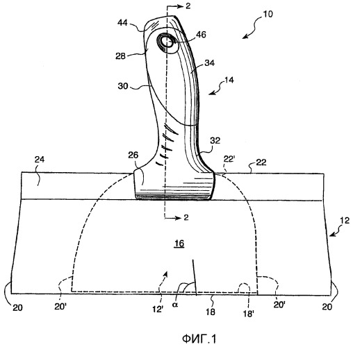 Шпатель для заклеивания лентой со смещенной ручкой (патент 2426605)