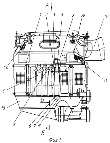 Двухступенчатый воздухоочиститель двигателя внутреннего сгорания (патент 2275524)