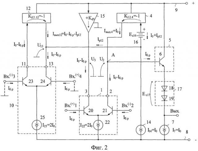Дифференциальный операционный усилитель (патент 2400925)