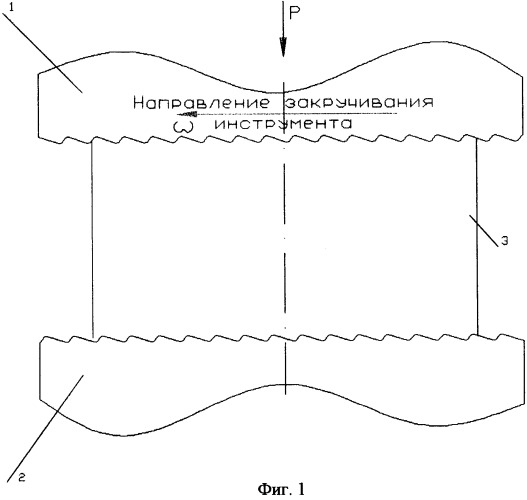 Инструмент для осадки с кручением (патент 2374026)