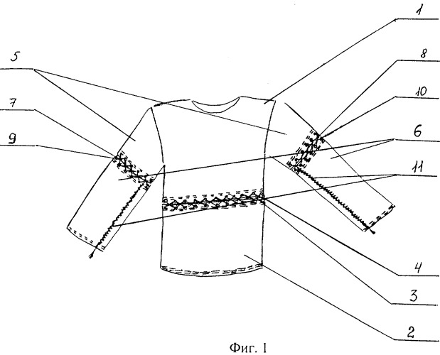 Многофункциональная блузка (патент 2311107)