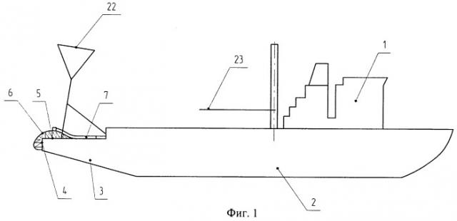 Судно технического флота, подводная система для одноопорной швартовки и обслуживания судов и способ ее сооружения (патент 2245271)