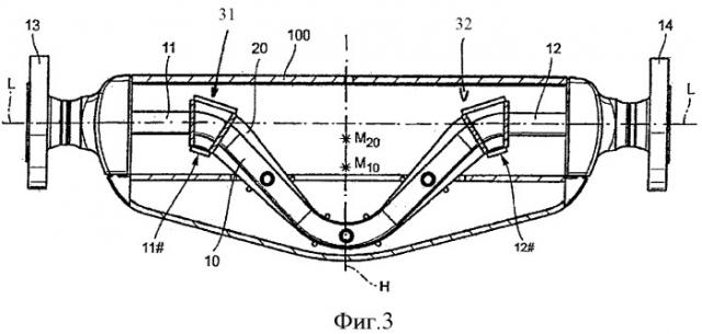 Измерительный преобразователь вибрационного типа и применение измерительного преобразователя во встроенном приборе (патент 2405128)