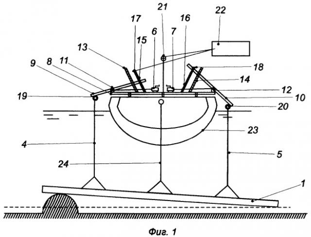 Трал для обнаружения подводных препятствий (патент 2353544)