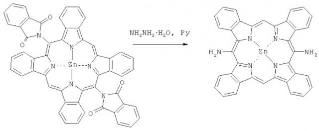5,15-диаминотетрабензопорфиринат цинка (патент 2454417)