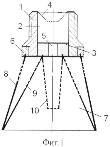 Рассекатель кочетова потока жидкости эжекционного типа (патент 2543863)