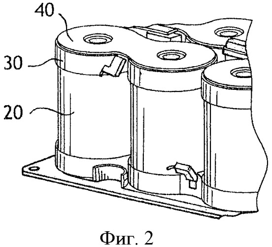Модуль накопителей электрической энергии с плоской соединительной перемычкой (патент 2476961)